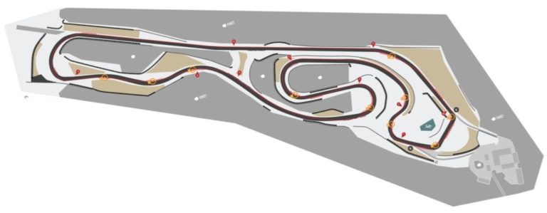 Plan de course de l'anneau du Rhin